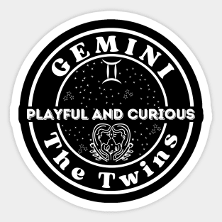 Gemini Playful and Curious Sticker